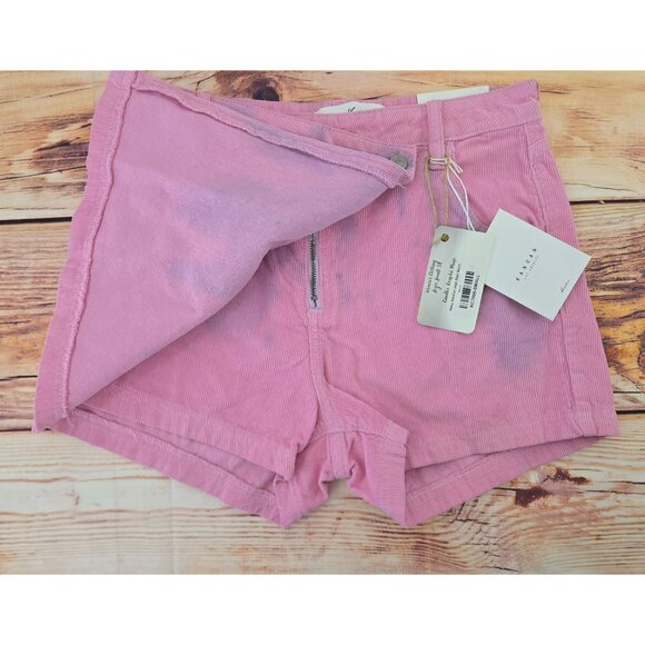 KanCan High Rise Corduroy Pink Haley Skorts Small Womens NWT - Picture 3 of 9